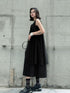 Layered Mesh Flare Dress